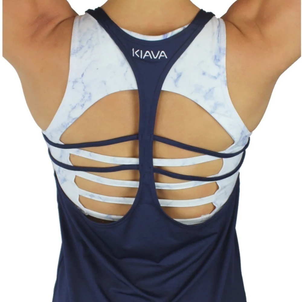 KIAVA Navy Suspension Tank Top